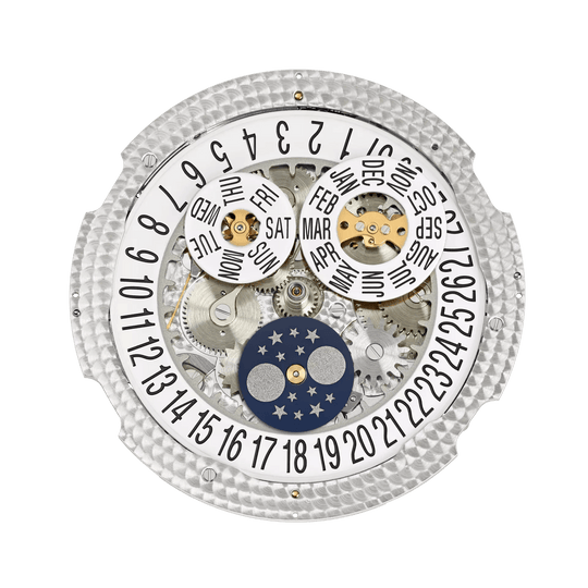 AL. CALENDAR MN. PHASES - GREY AND STEEL